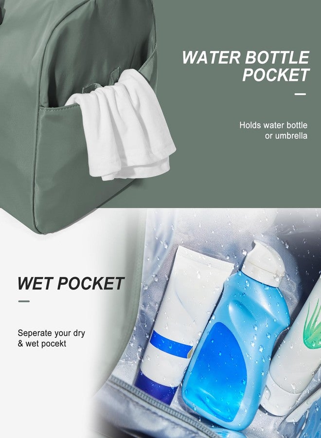 WISEPACK Gym Bag Womens Mens with Shoes Compartment and Wet Pocket Travel Duffel Bag for Women for Plane Sport Gym Tote Bags Swimming Yoga Waterproof Weekend Overnight Carry on Bag Hospital Holdalls - Image 4